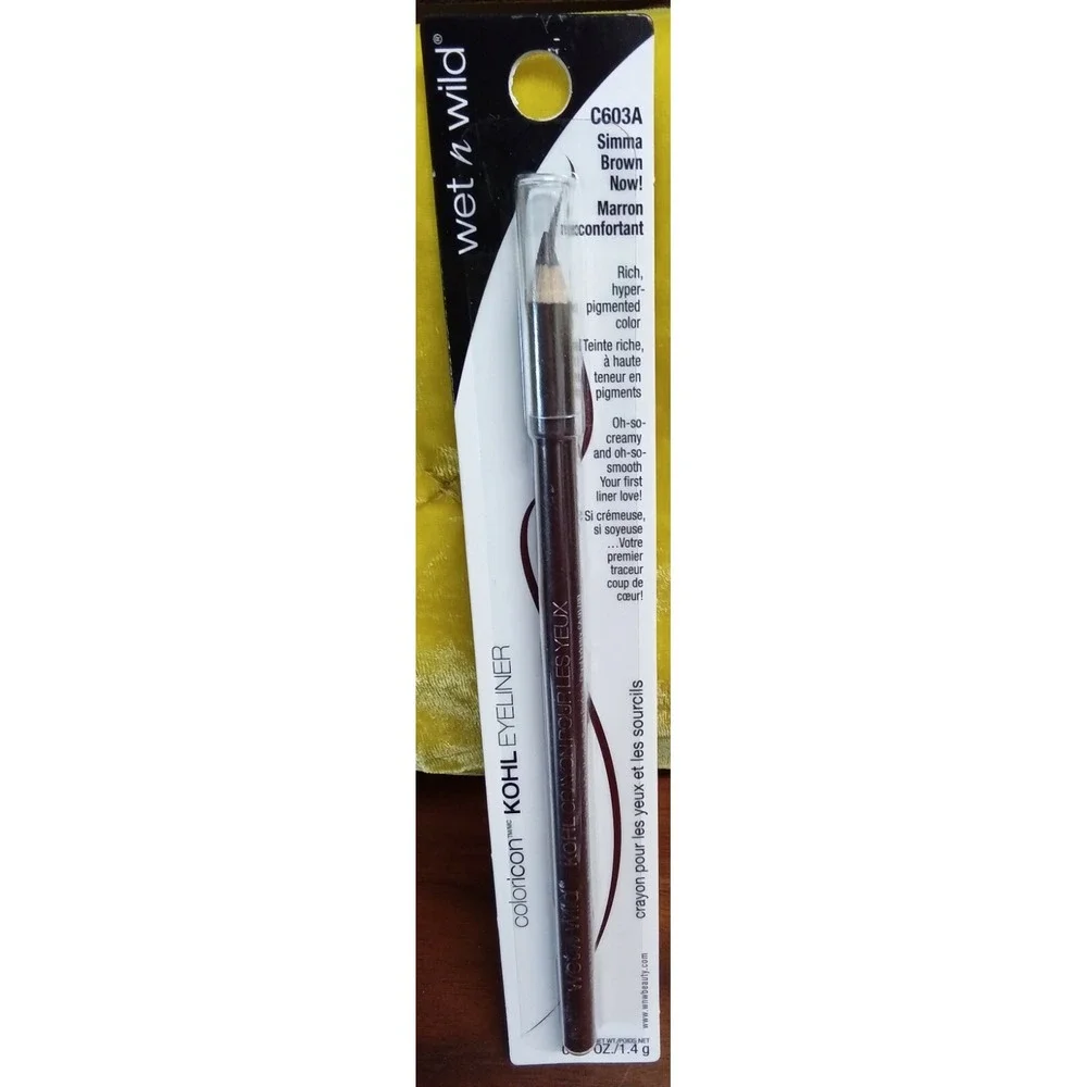 Wet n Wild Color Icon Kohl Eyeliner C603A Simma‎ Brown Now! Pencil 0.04oz New